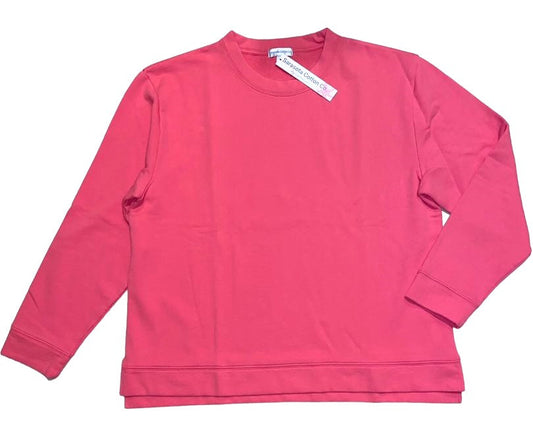 Sarasota Cotton Medium Sangria Pink Siesta Key French Terry Pullover Sweatshirt M